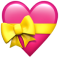 icon - pink heart wrapped in yellow ribbon