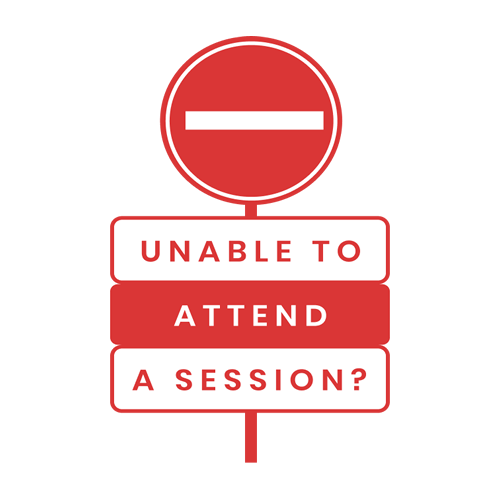 Unable to attend a session?